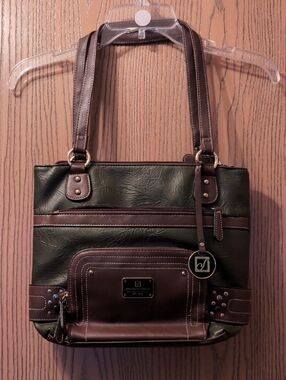 Stone Mountain Limited 40th Anniversary Green and Brown Tote Handbag